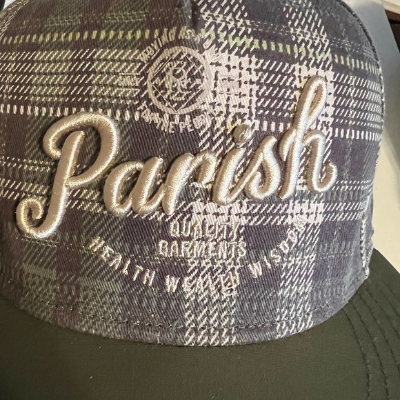 Parish Nation Flat Bill Plaid with Pocket - Picture 12 of 12